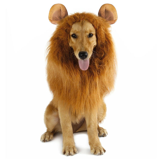 Lion Mane Wig Halloween Costume for Dogs