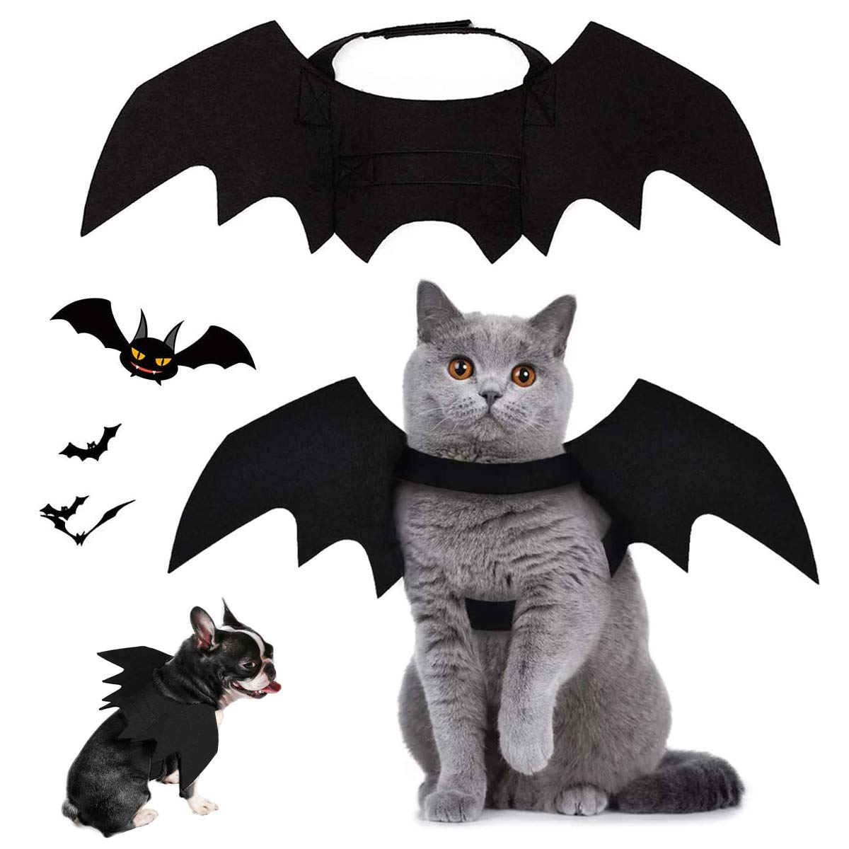 Bat Wings Halloween Costume for Cats & Puppies